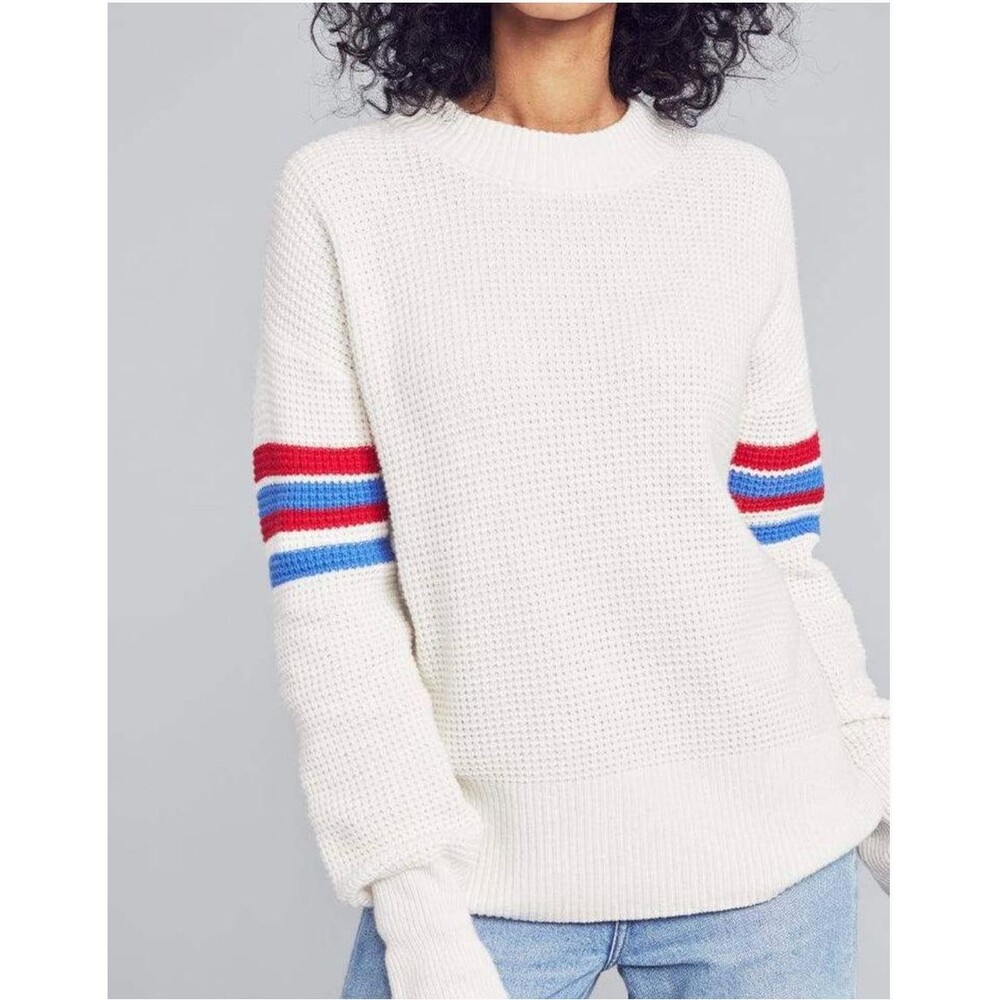 Faherty Wisp Waffle Ivory Sweater S